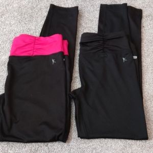 Danskin Now Fitted spandex leggings pants - sz Small - Set Of 2!